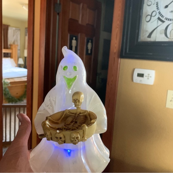 Vintage Halloween Ghost Light Up Rustic 1990’s Decor Party Holiday Battery - Picture 9 of 16